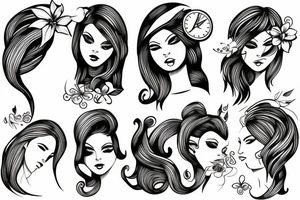 Woman tattoo idea