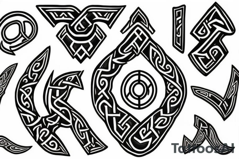 Nordic runes tattoo idea