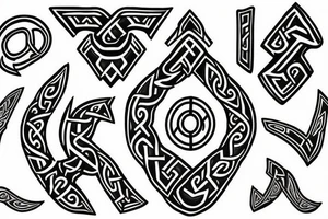 Nordic runes tattoo idea