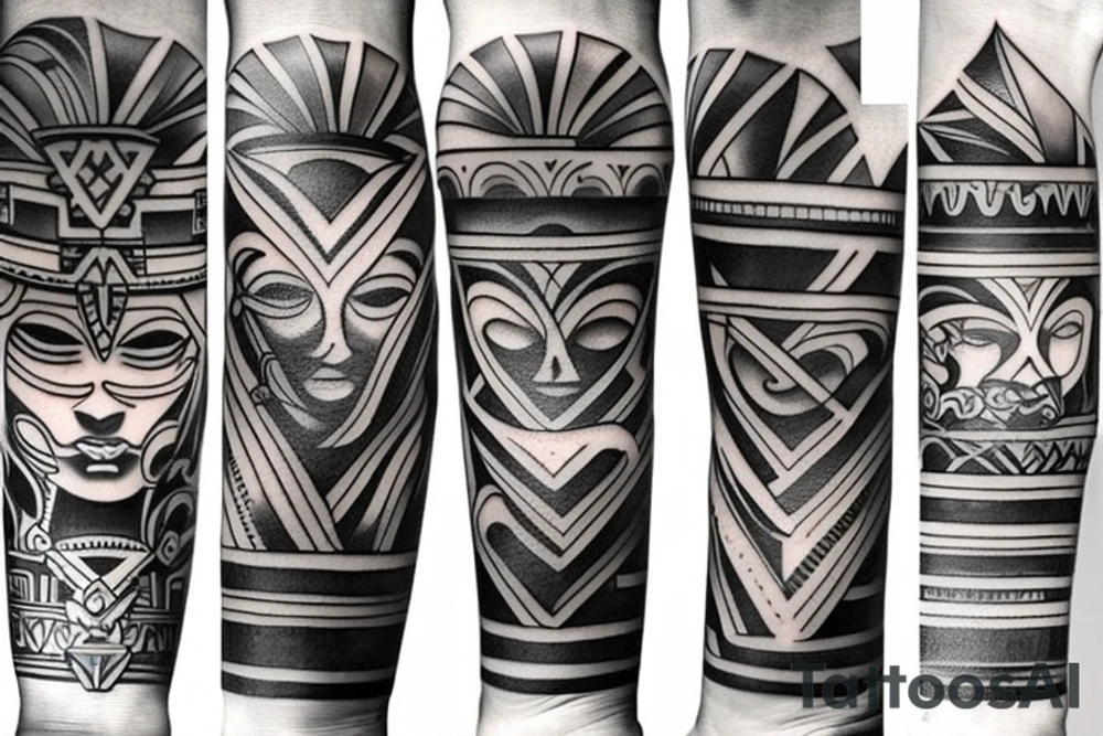 Greece and Rome art tattoo idea