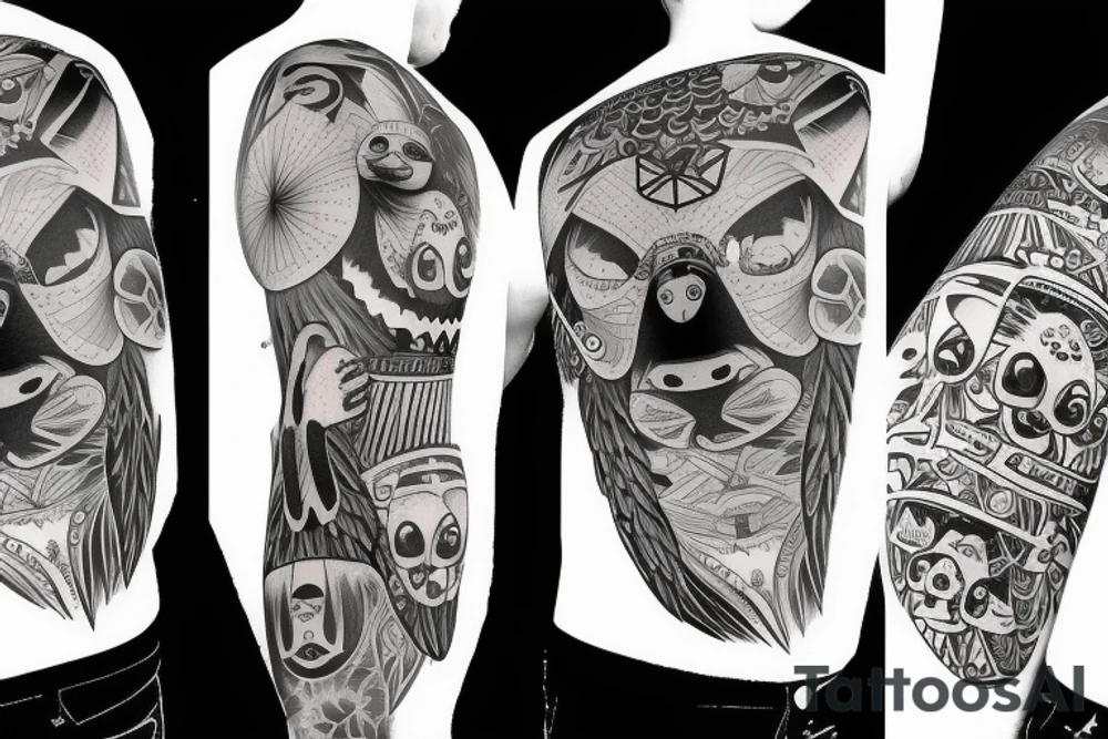 Gangsta sloth tattoo idea