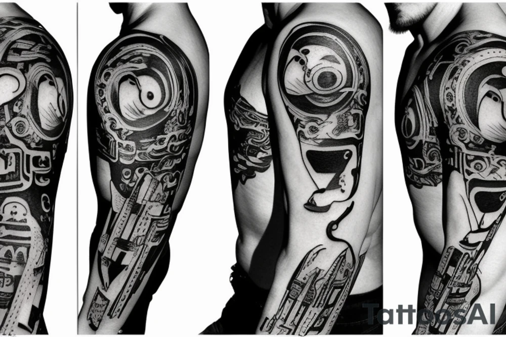 Greece and Rome art tattoo idea