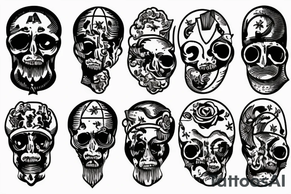 Greece and Rome art tattoo idea