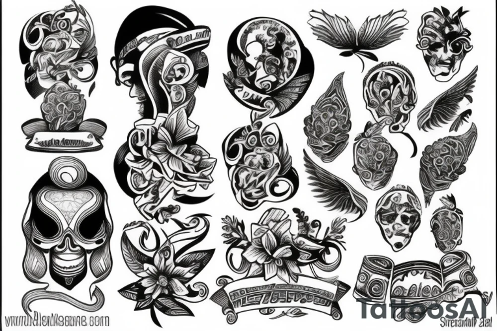 Greece style tattoo idea
