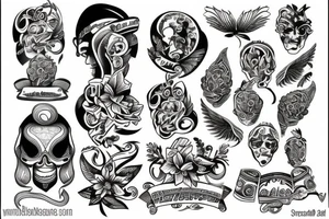 Greece style tattoo idea