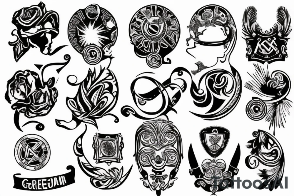 Greece style tattoo idea