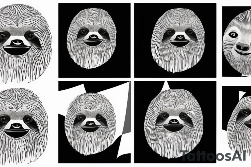 Gangsta sloth tattoo idea