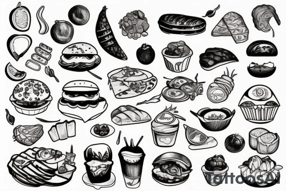 food tattoo tattoo idea