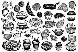 food tattoo tattoo idea