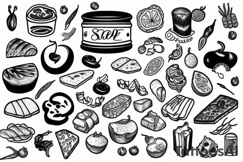 food tattoo tattoo idea
