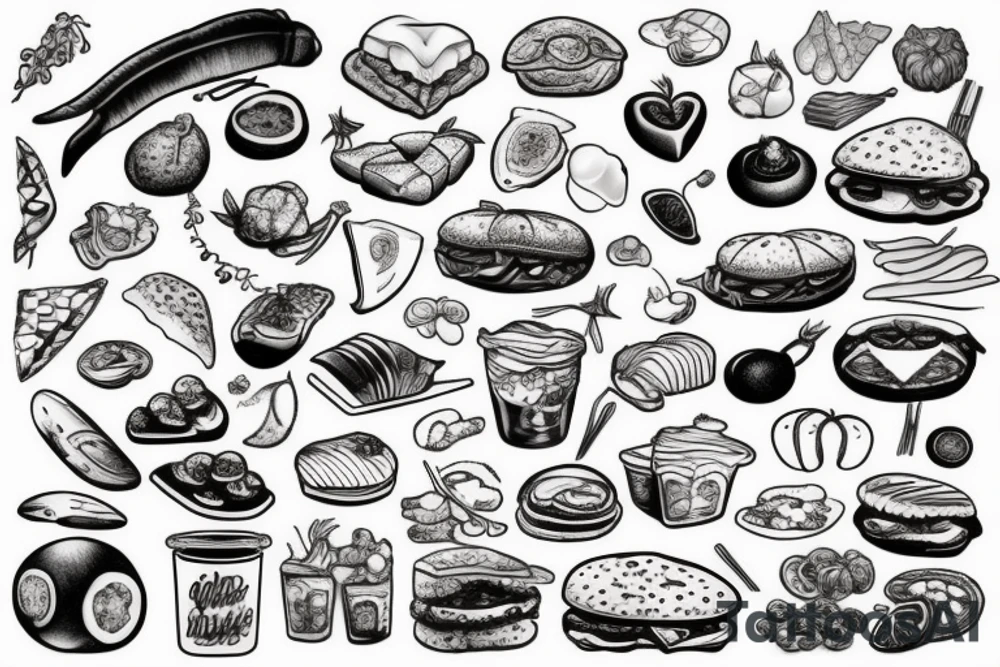 food tattoo tattoo idea