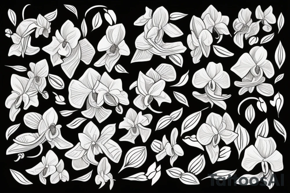 orchids tattoo idea