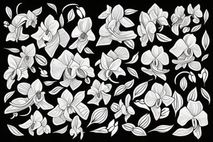 orchids tattoo idea
