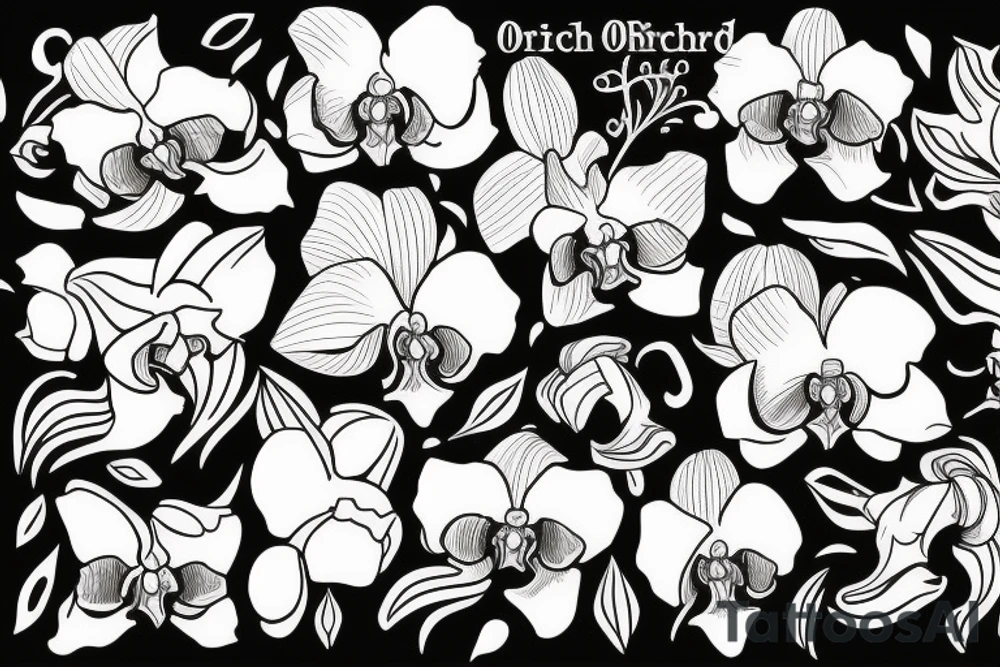 orchids tattoo idea
