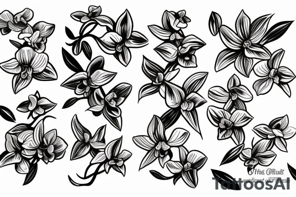 orchids tattoo idea