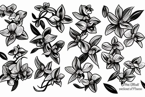 orchids tattoo idea