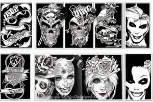 Harley quuen tattoo idea