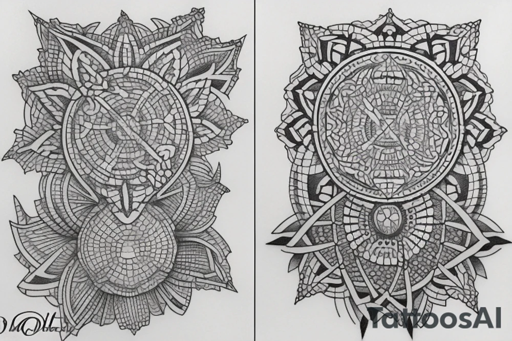 Mandale, Saint geometry tattoo idea