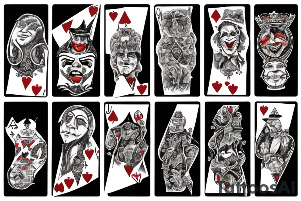 Joker poker casino tattoo idea