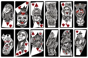 Joker poker casino tattoo idea