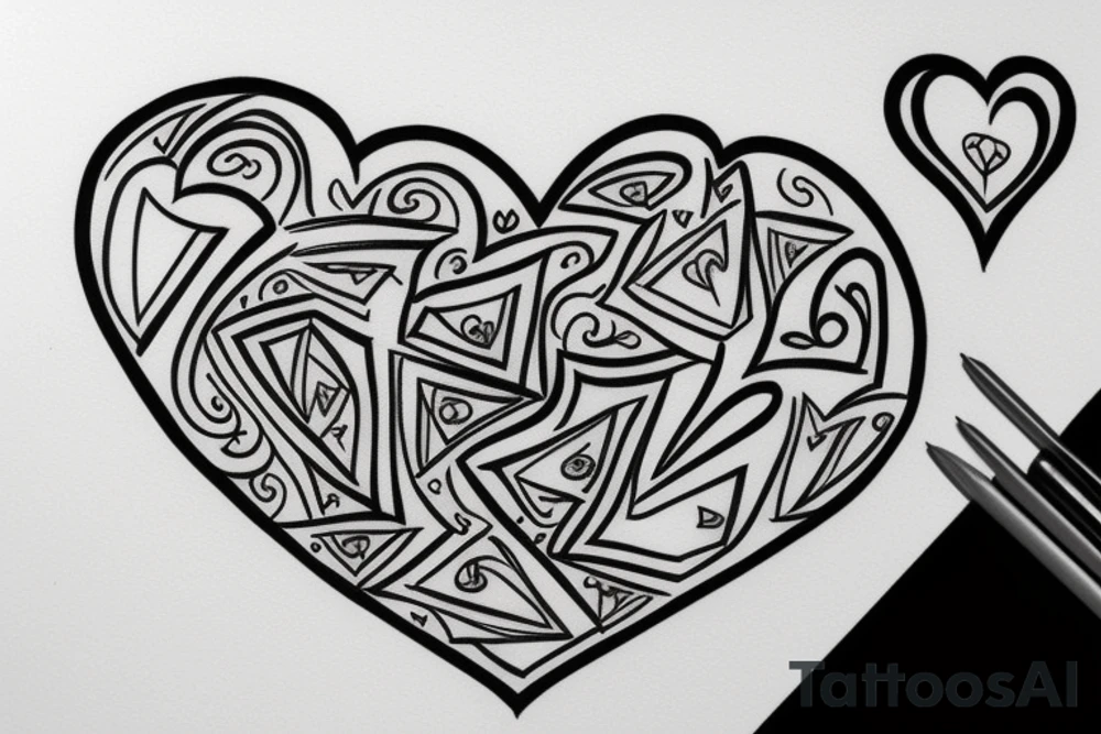 Heart tattoo idea