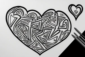 Heart tattoo idea