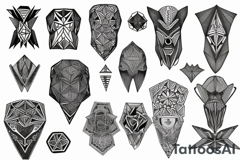 Mandale, Saint geometry tattoo idea