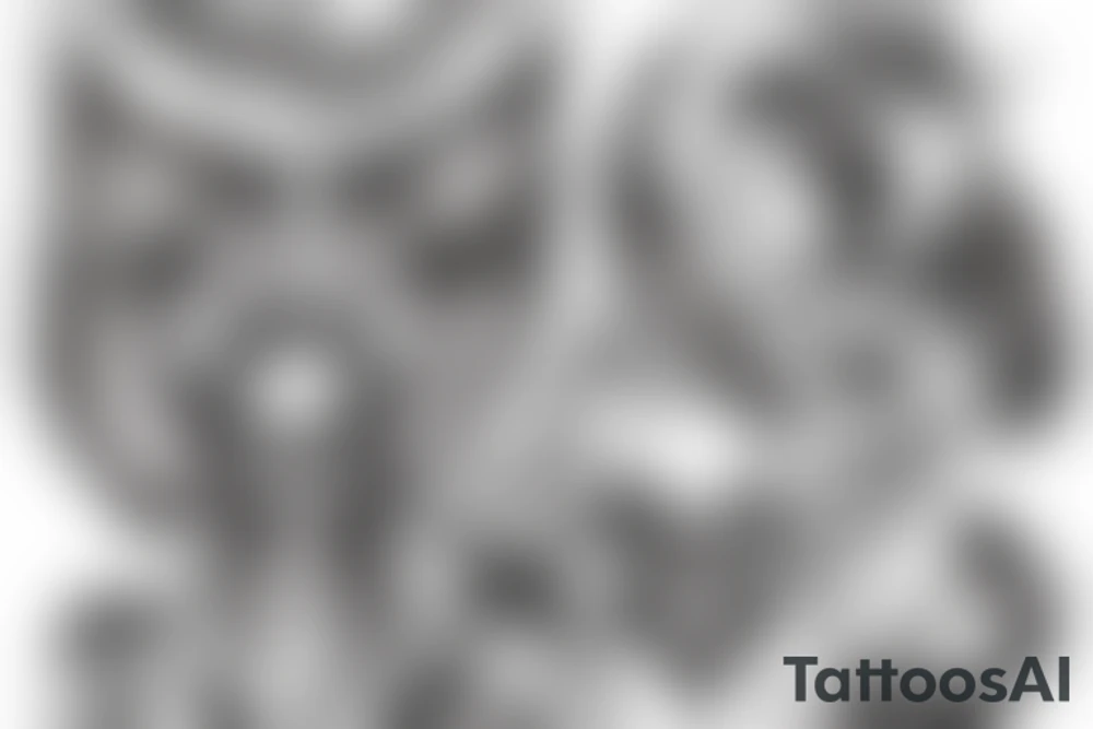 Lucifer on hell tattoo idea