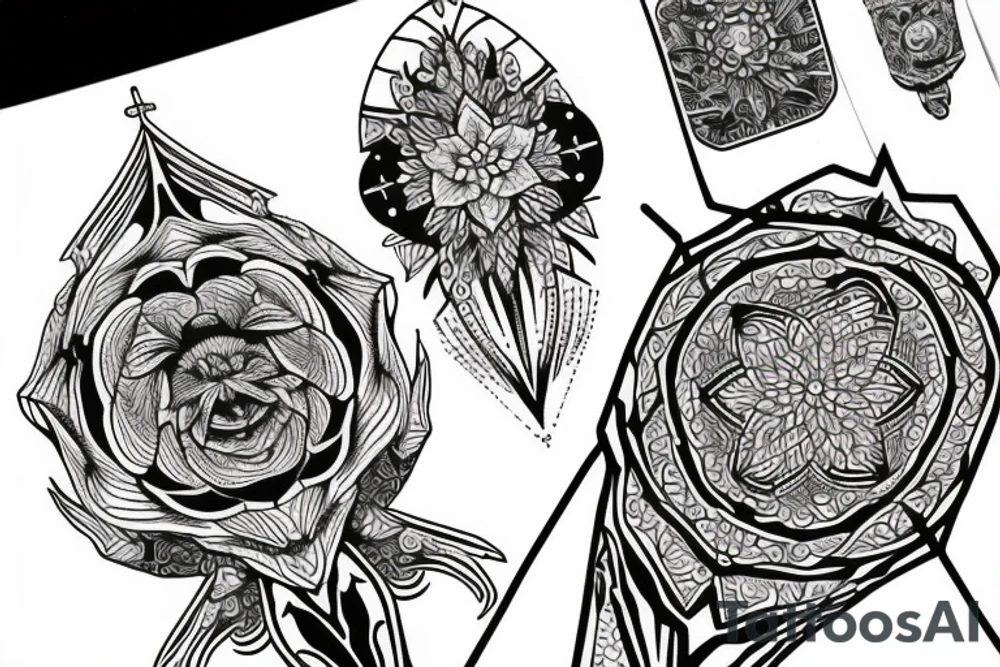 Saint geometry tattoo idea