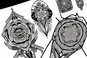 Saint geometry tattoo idea