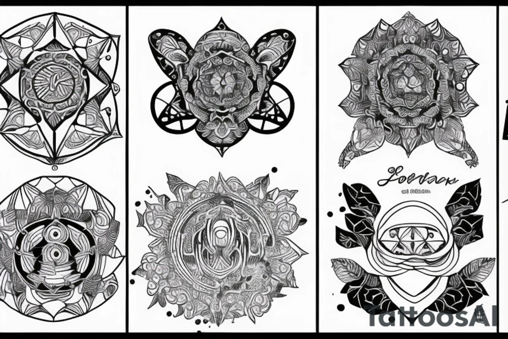 Saint geometry tattoo idea