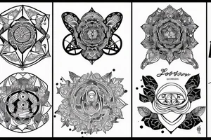 Saint geometry tattoo idea