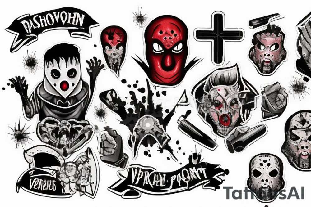 Jason Vorhees piątek 13 tattoo idea