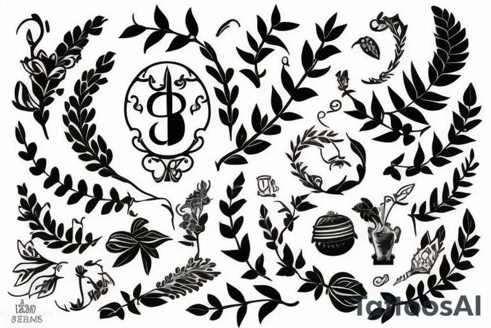 Laurel wreath tattoo idea