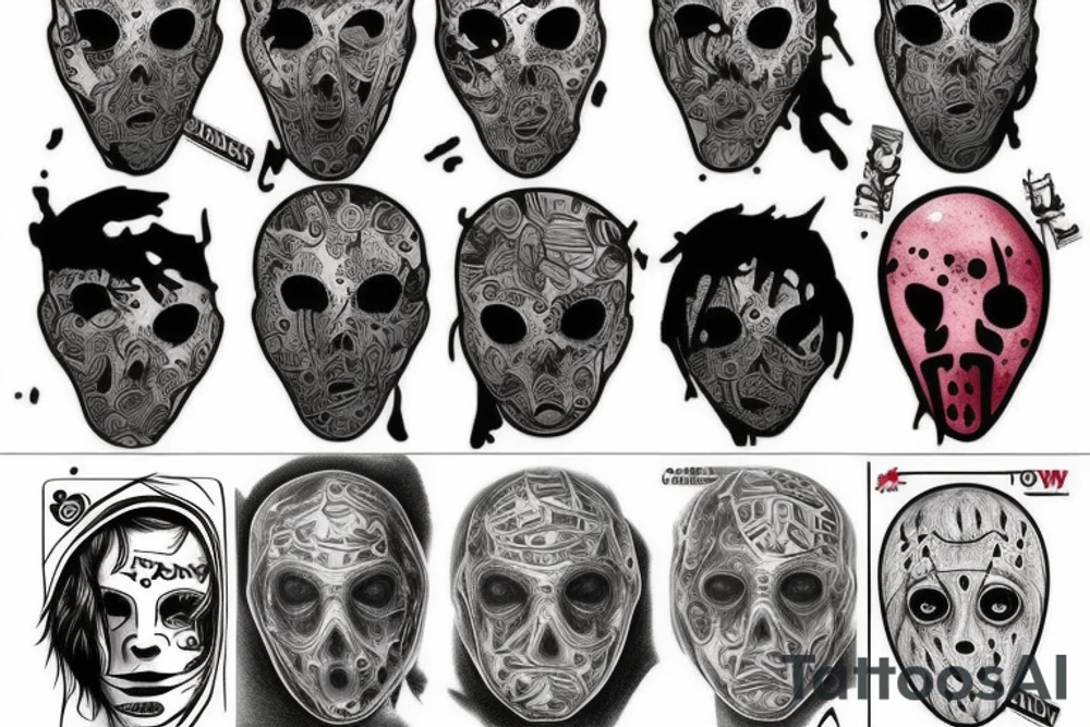 Jason Vorhees piątek 13 tattoo idea