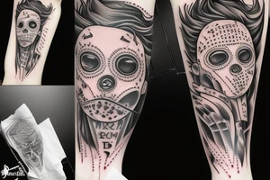 Jason Vorhees piątek 13 tattoo idea