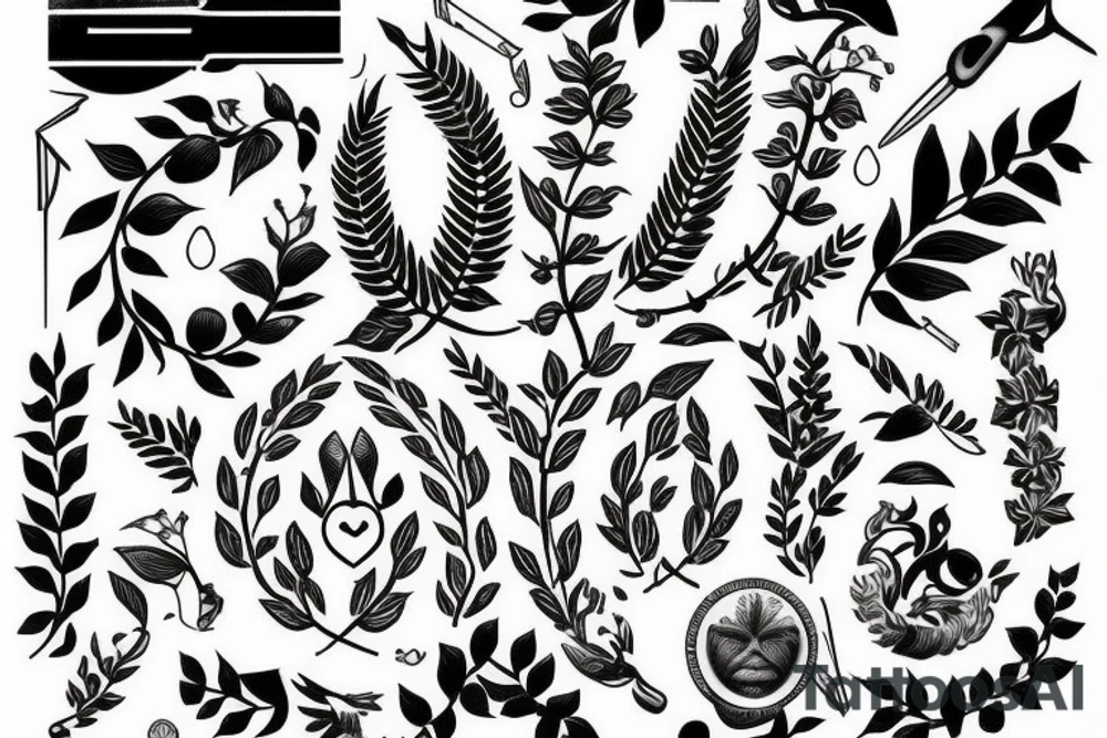 Laurel wreath tattoo idea