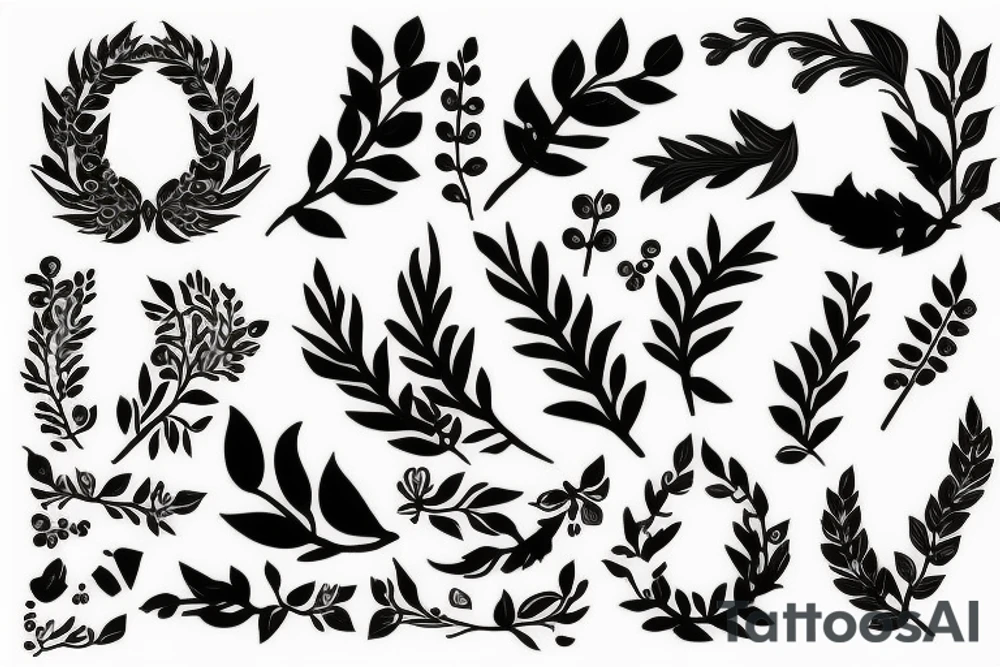 Laurel wreath tattoo idea
