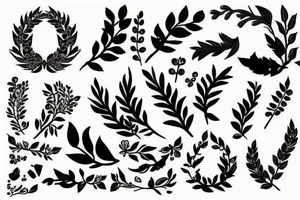 Laurel wreath tattoo idea