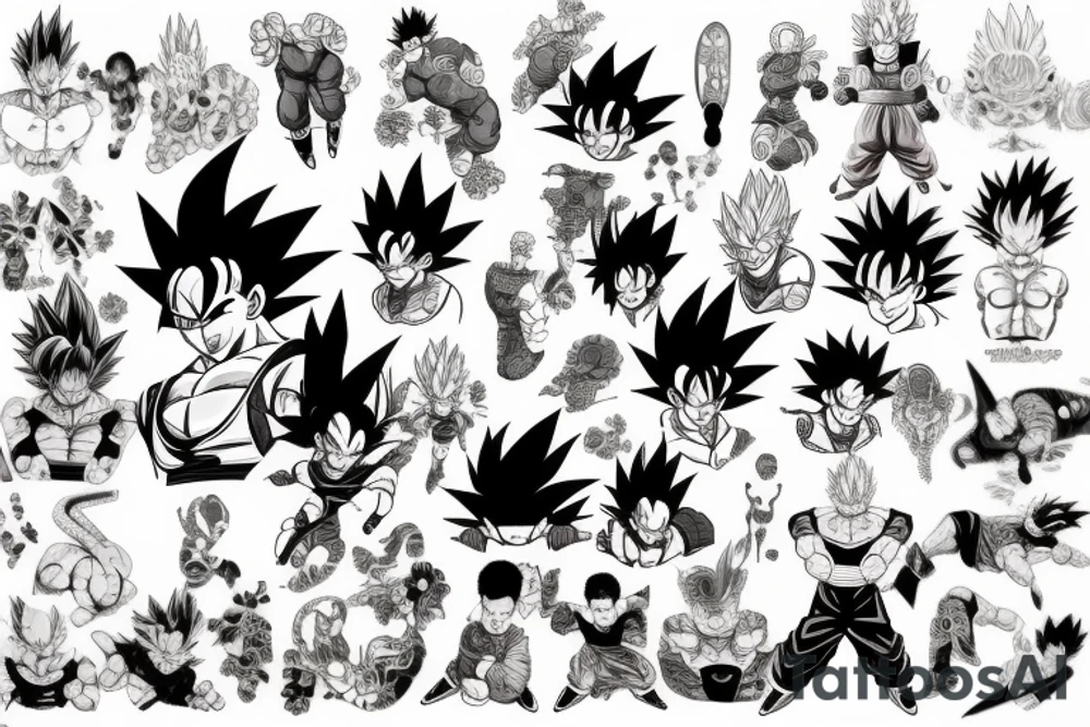 Dragon ball tattoo idea