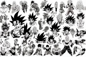 Dragon ball tattoo idea