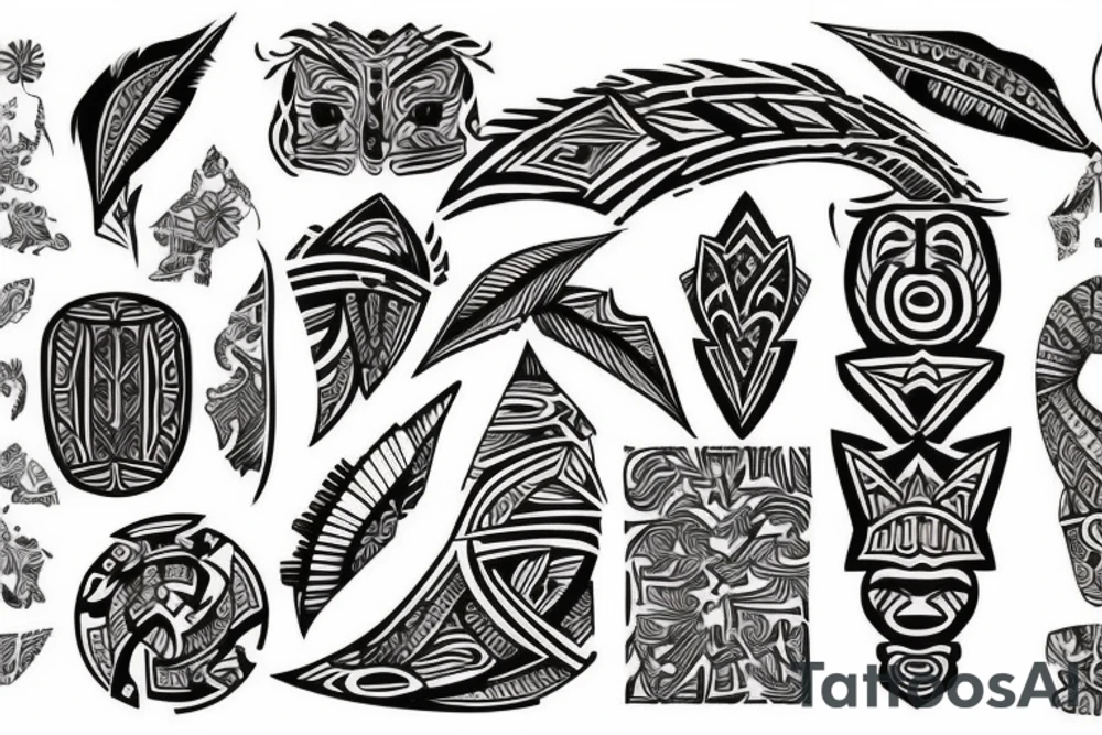 Polynesian arm tattoo tattoo idea