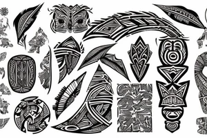 Polynesian arm tattoo tattoo idea