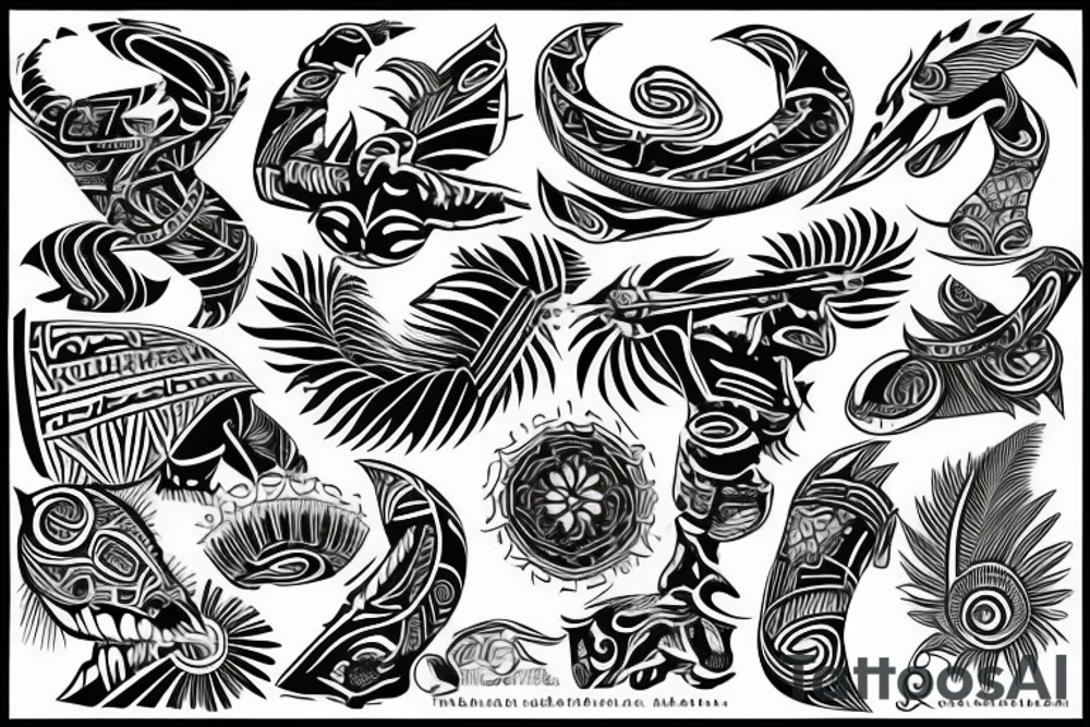 Polynesian arm tattoo tattoo idea