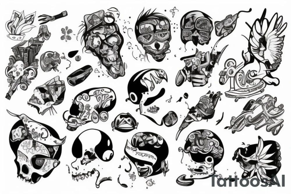 Zycie adrenalina tattoo idea
