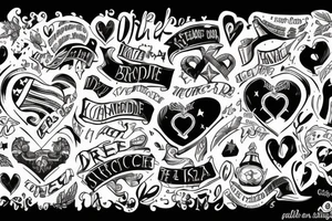 Coeur vendée avec le drapeau de la bretagne et quelque chose qui rappelle les usa tattoo idea