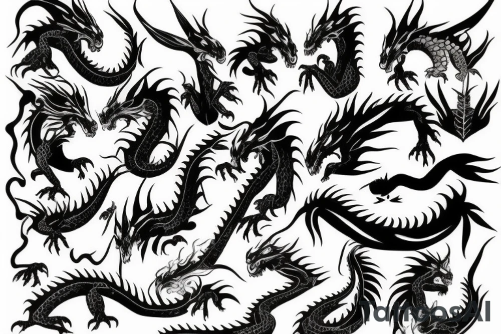dragon tattoo idea