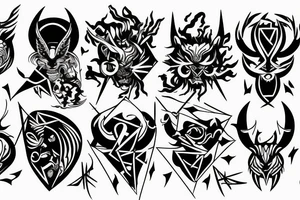 anioł i demon tattoo idea