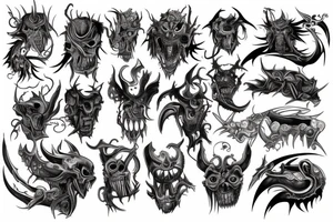 anioł i demon tattoo idea