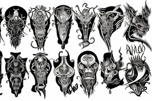 anioł i demon tattoo idea